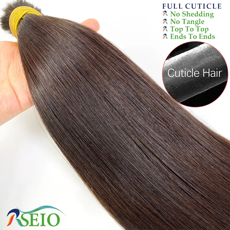 Высококачественные натуральные человеческие волосы для наращивания RSEIO черные