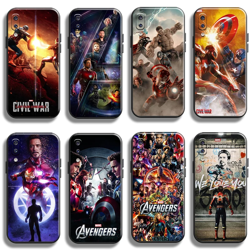 

Cover Marvel Avengers For Samsung Galaxy A20 A20S Phone Case Shell Soft Carcasa Black Liquid Silicon Full Protection Back