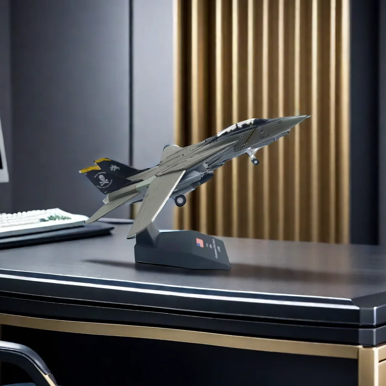 1/100 Военная модель игрушки F14 Tomcat F-14A/B AJ200 VF-84 Истребитель ВМС США Армия ВВС Литая