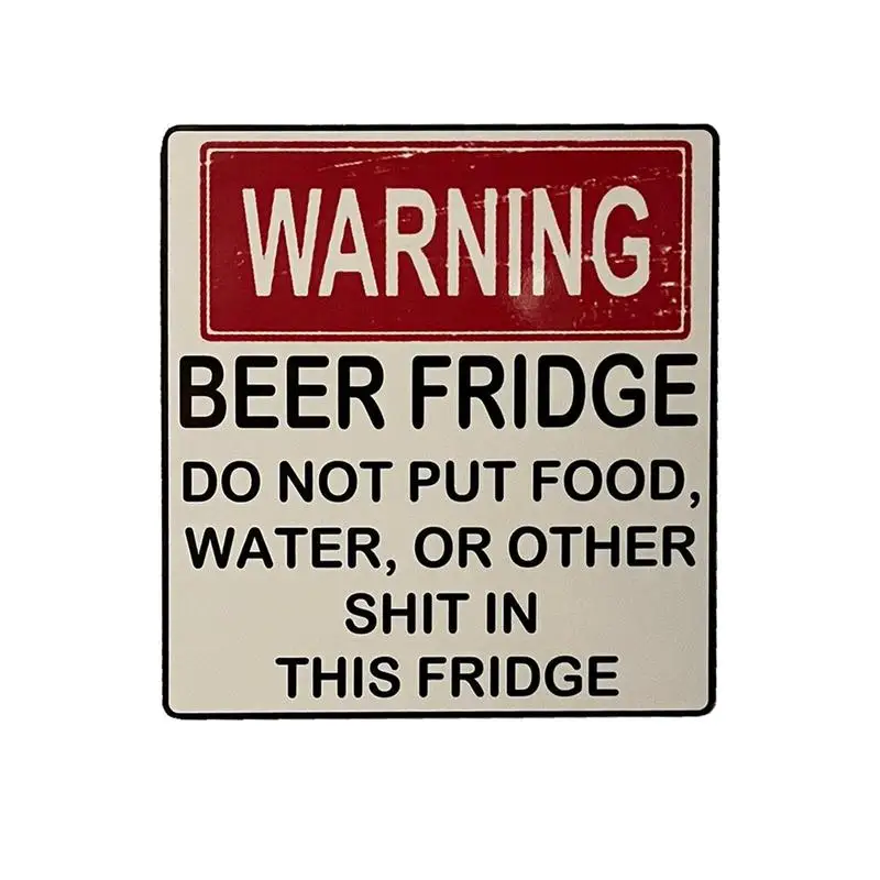 

Магнитные наклейки на холодильник и пиво с магнитом, не размещайте еду и другие загрязнения в этом холодильнике, наклейки на стол автомобиля