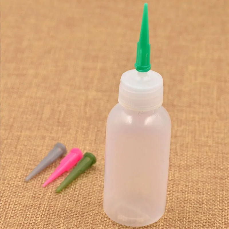 5pcs Painting Henna Nozzle Applicator Bottle Non-Spray Tattoo Accessories Portable 30ml Diffuser Squeeze Bottles | Красота и здоровье