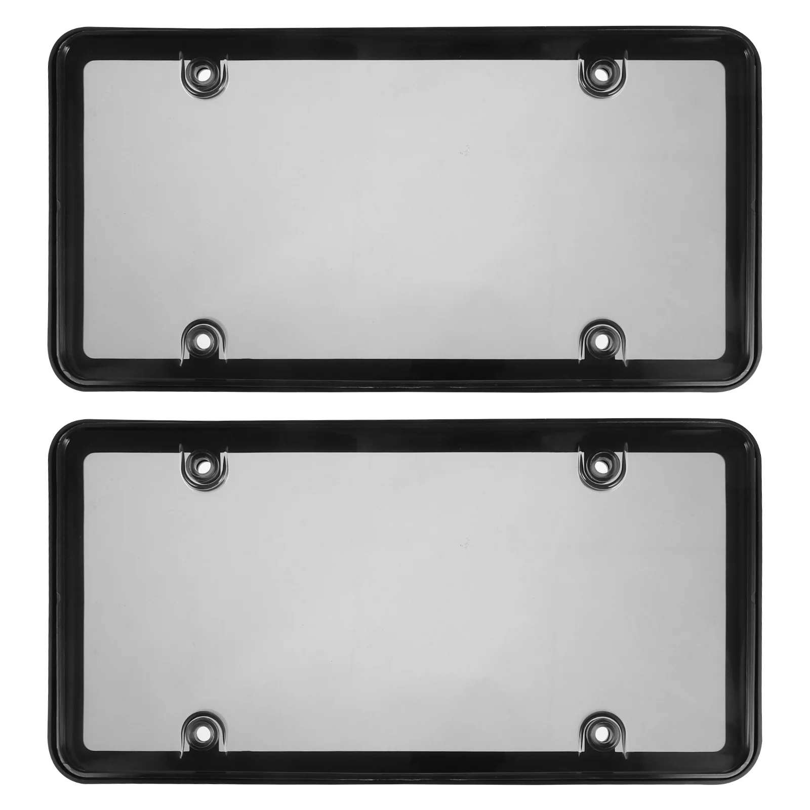 

2pcs License Plate Frame Covers American License Plate USA Standard Car License Frame Shield