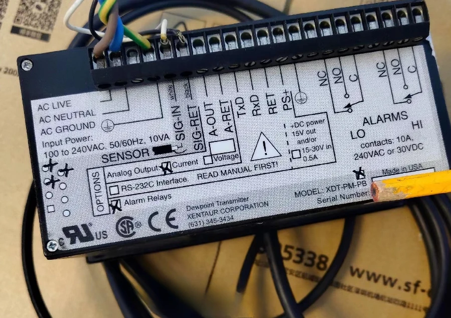 ДЛЯ Xentaur XDT-PM-PB ПЕРЕДАЧА DEWPOINT Портативный онлайн-метр точки росы 1 шт.