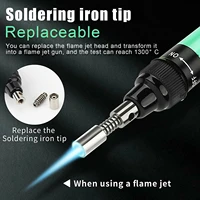 cordless refillable gases soldering iron pen kit portable gases soldering iron tip welding tool set for electronics repairing