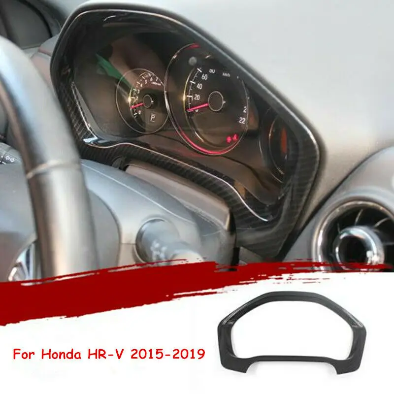 

Carbon Fiber Front Dashboard Frame Cover Trim For Honda HR-V HRV Vezel 2016 2017 2018 2019 2020 2021 2022