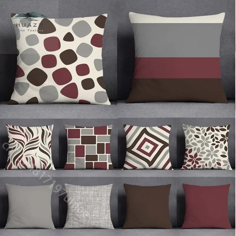 

Geometric Square Pillow Case Home Decoration Cushion Cover Bedroom Lounge Sofa Office Chair Car Seat Throw Pillowcase 45cmx45cm