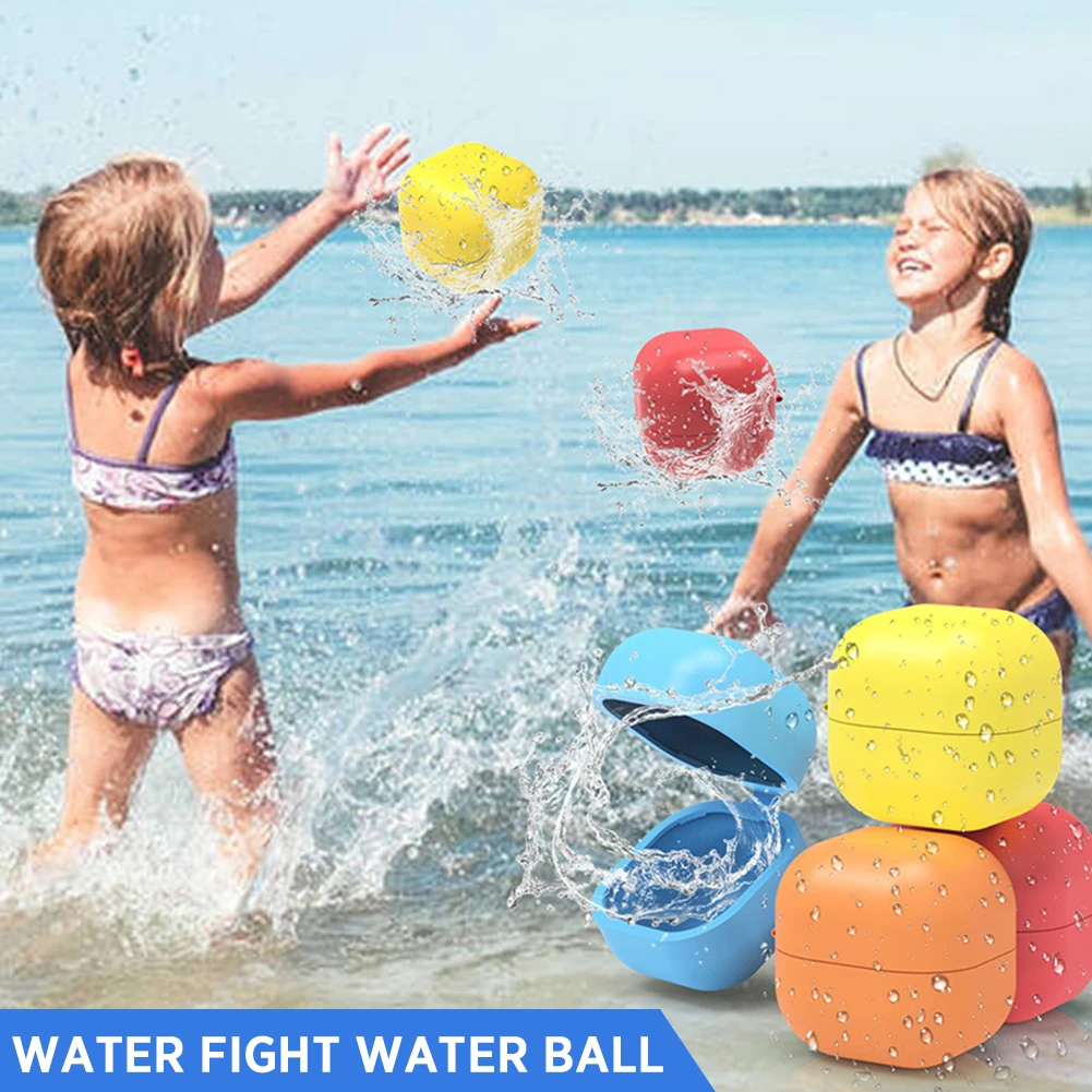 

Silicone Water Fight Ball Summer Outdoor Pool Toy Reusable Water Game Swimming Backyard Beach Interactive Water Splashing Balls