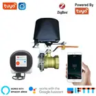 Газовый Детектор Tuya Zigbee, контрольный манипулятор, водяной клапан, управление отключением, совместим с Alexa Google Assistant, умный дом