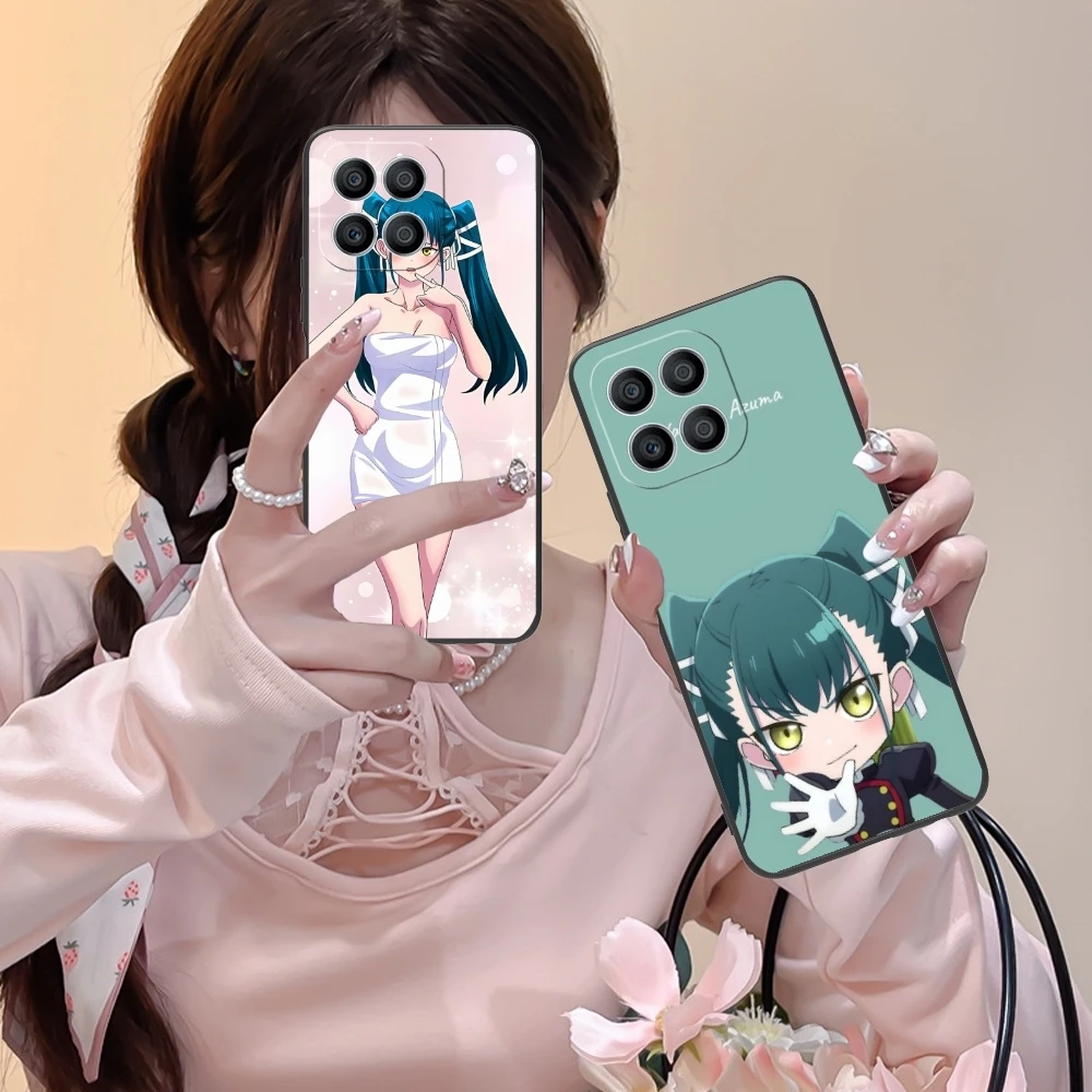 Чехол для телефона с цепочкой в виде солдата яхтихо азума Huawei Honor 90 80 70 60 50 30 20 10 9 8 7