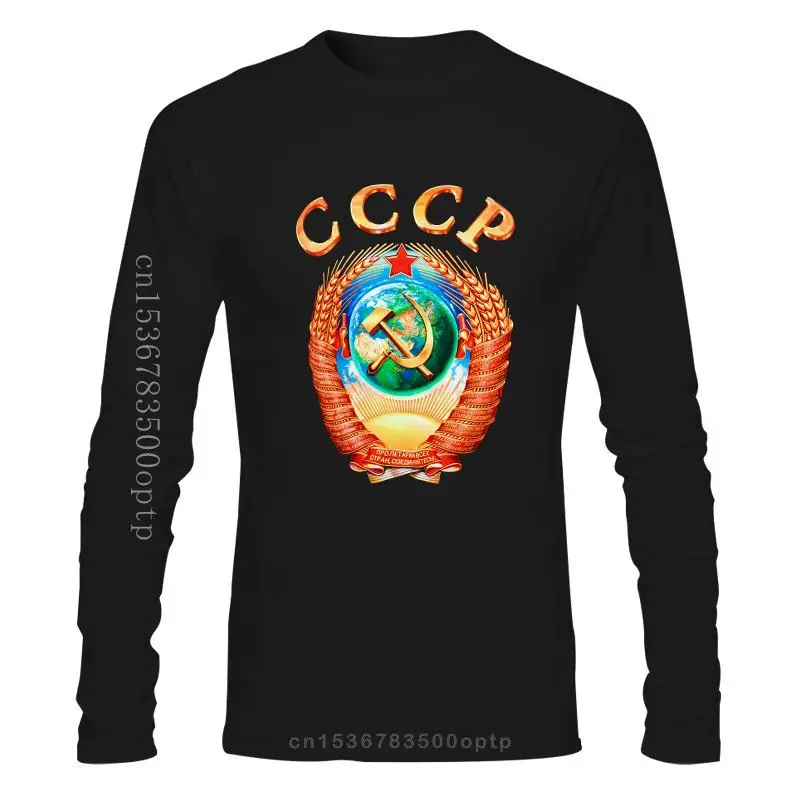 

Мужская одежда, русская оригинальная хлопковая Качественная мужская футболка с большой эмблемой СССР