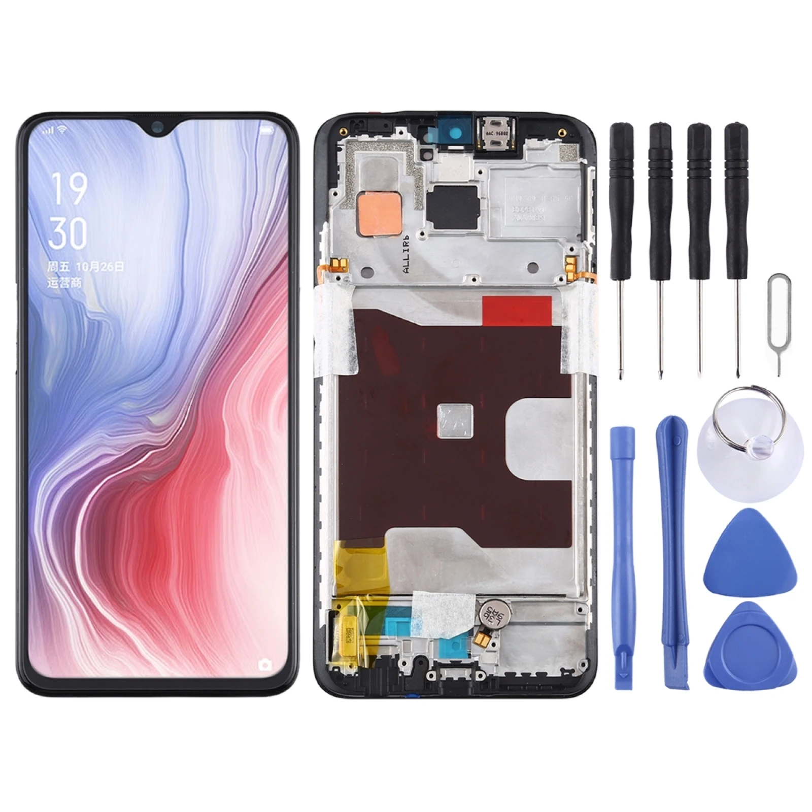 Enlarge Original LCD Screen for OPPO Reno Z Digitizer Full Assembly with Frame