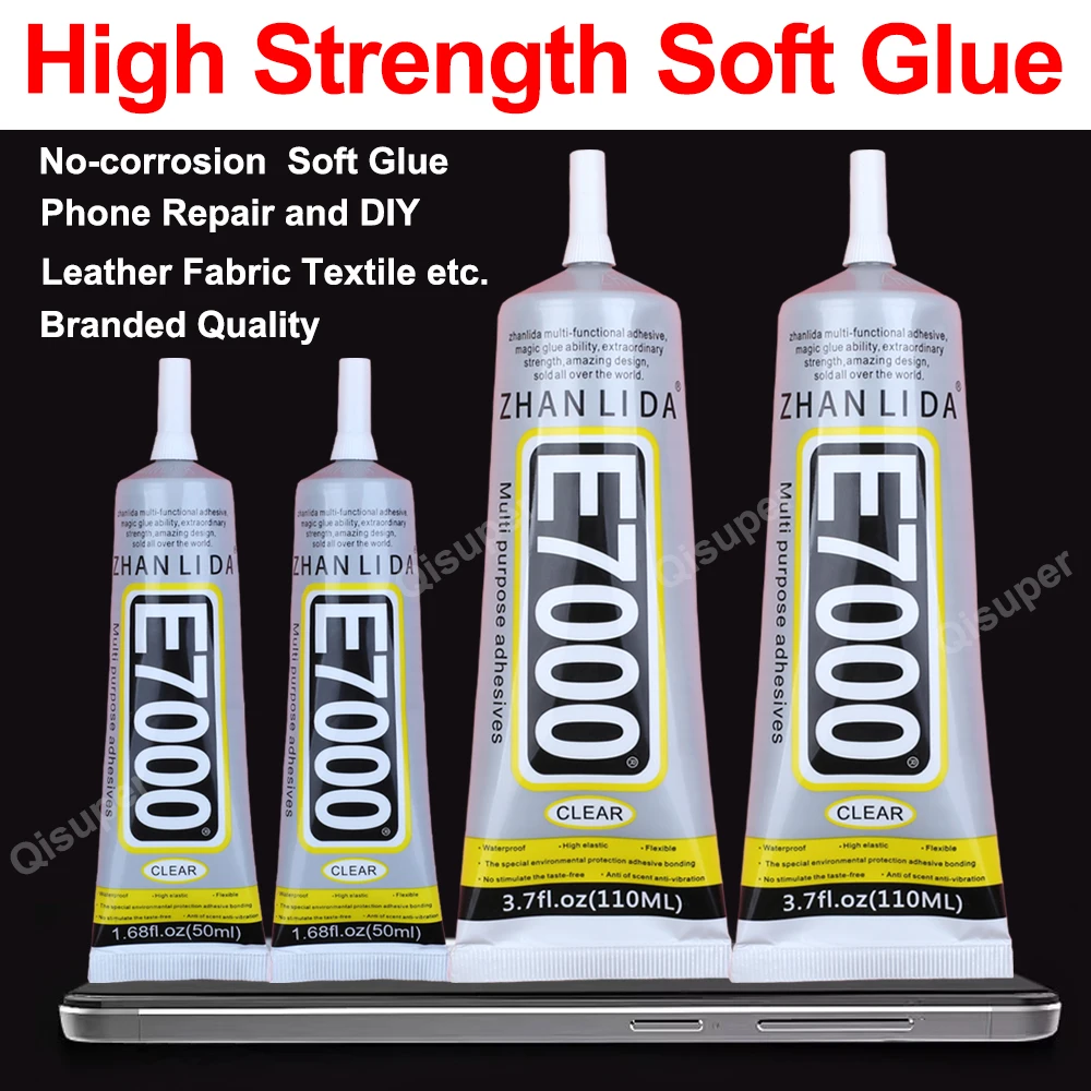 Прозрачный E7000 клей для дисплея мобильного телефона нашивки одежды кожаные ткани
