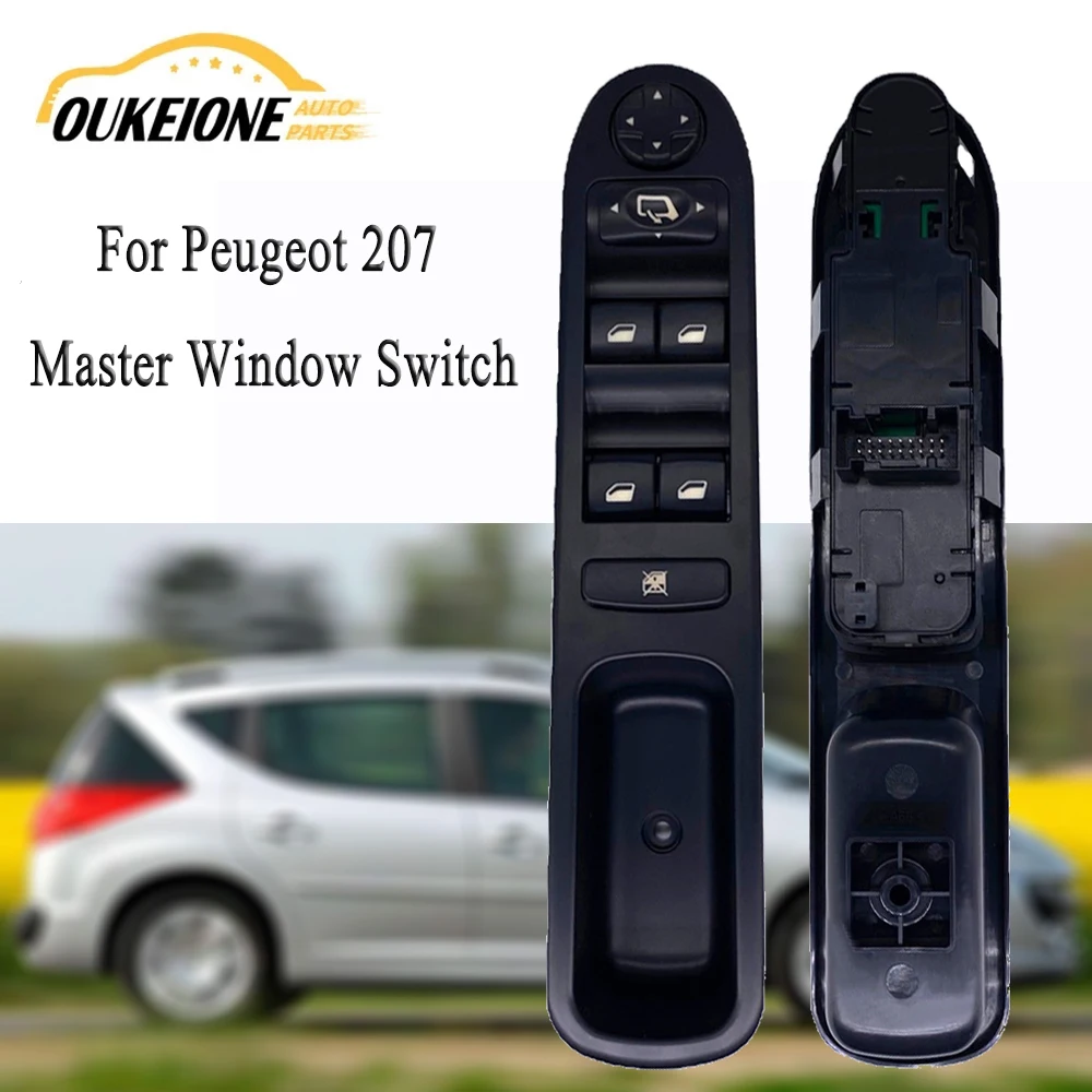 

6554.QG For Peugeot 207 2006-2014 Car Driver Side Power Master Window Control Switch Console Regulator Button 6554 QF 96642444XT