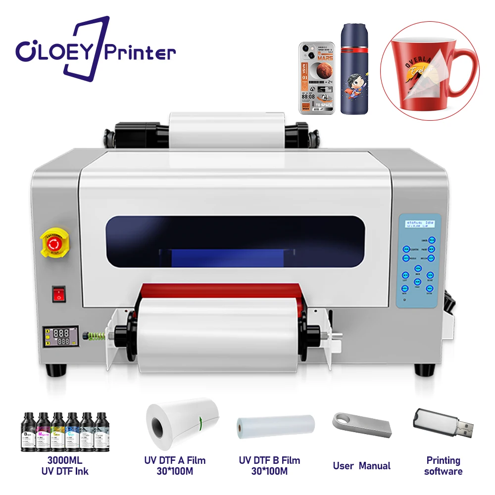 Принтер A3 UV DTF для Epson XP600 Impresora наклеек Светодиодная печатная машина чехла