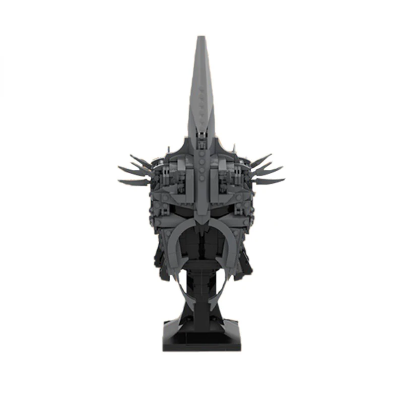 

Weird creative design classic film and television series Witch King's helmet assembly building block desktop decoration model