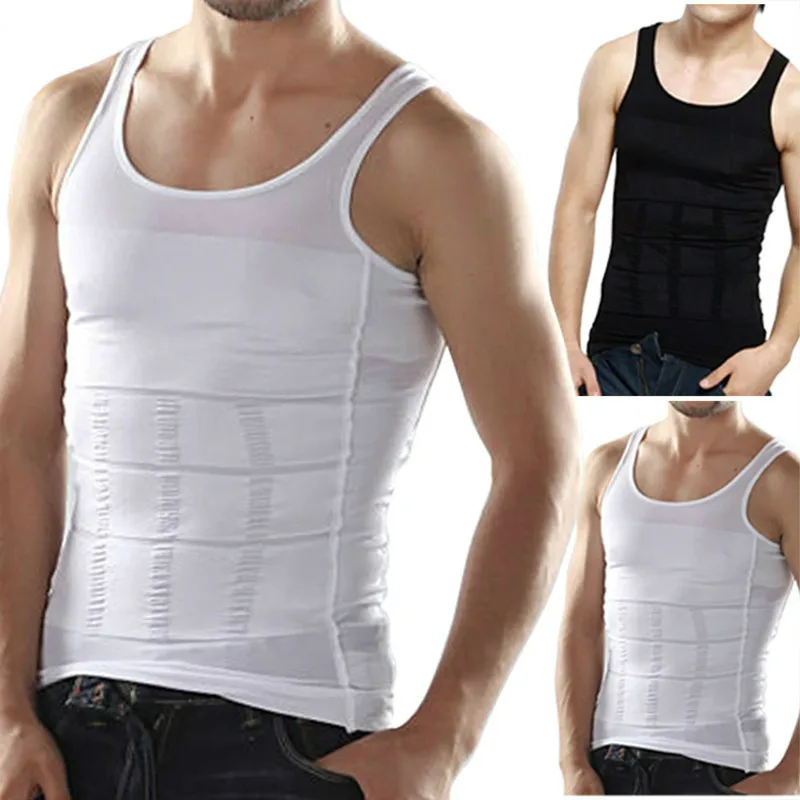 

2022 Men Slimming Body Shaper Tummy Shapewear Fat Burning Vest Modeling Underwear Corset Waist Trainer Muscle Girdle Shirt