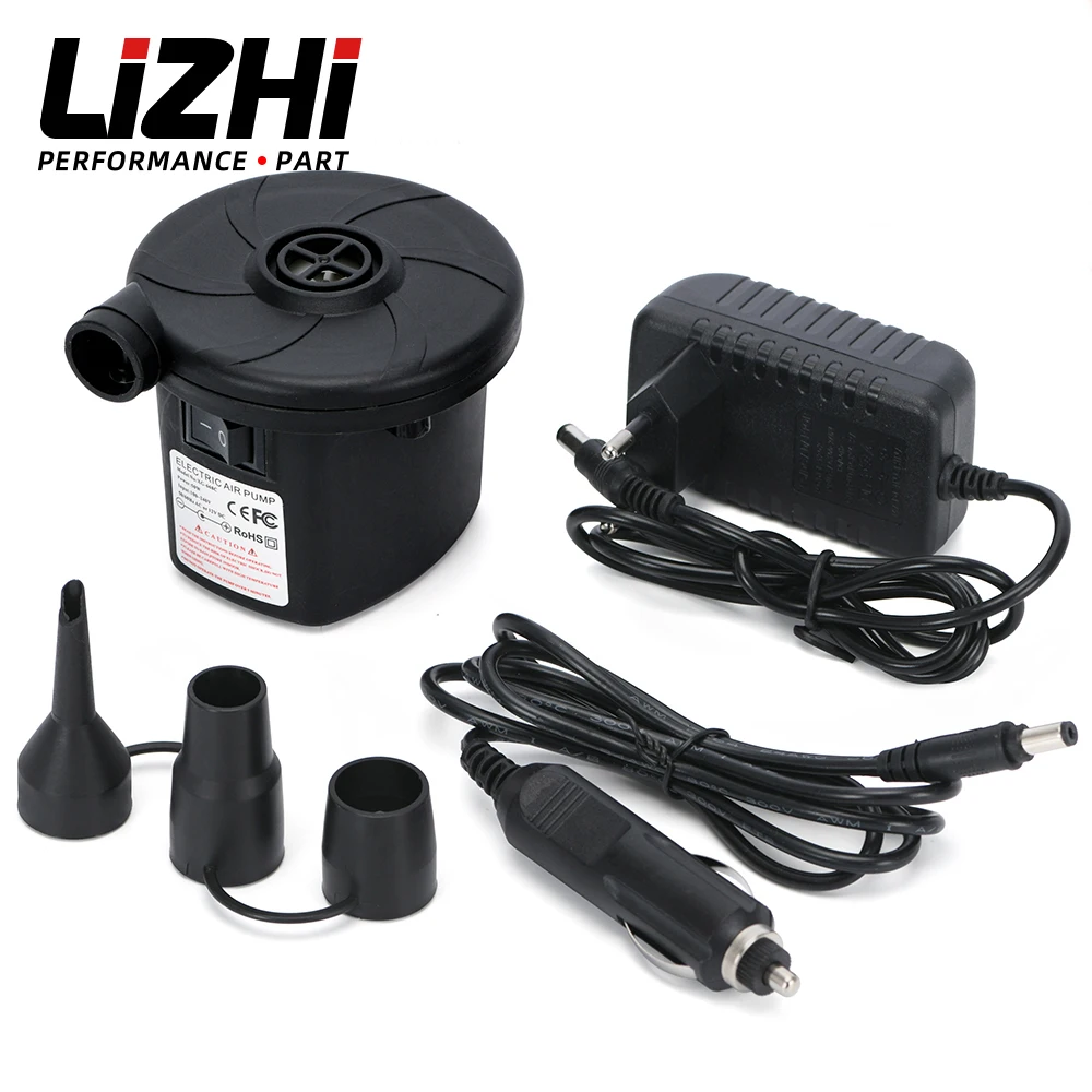 Портативный Электрический автомобильный воздушный насос 12 В матрас для лодки