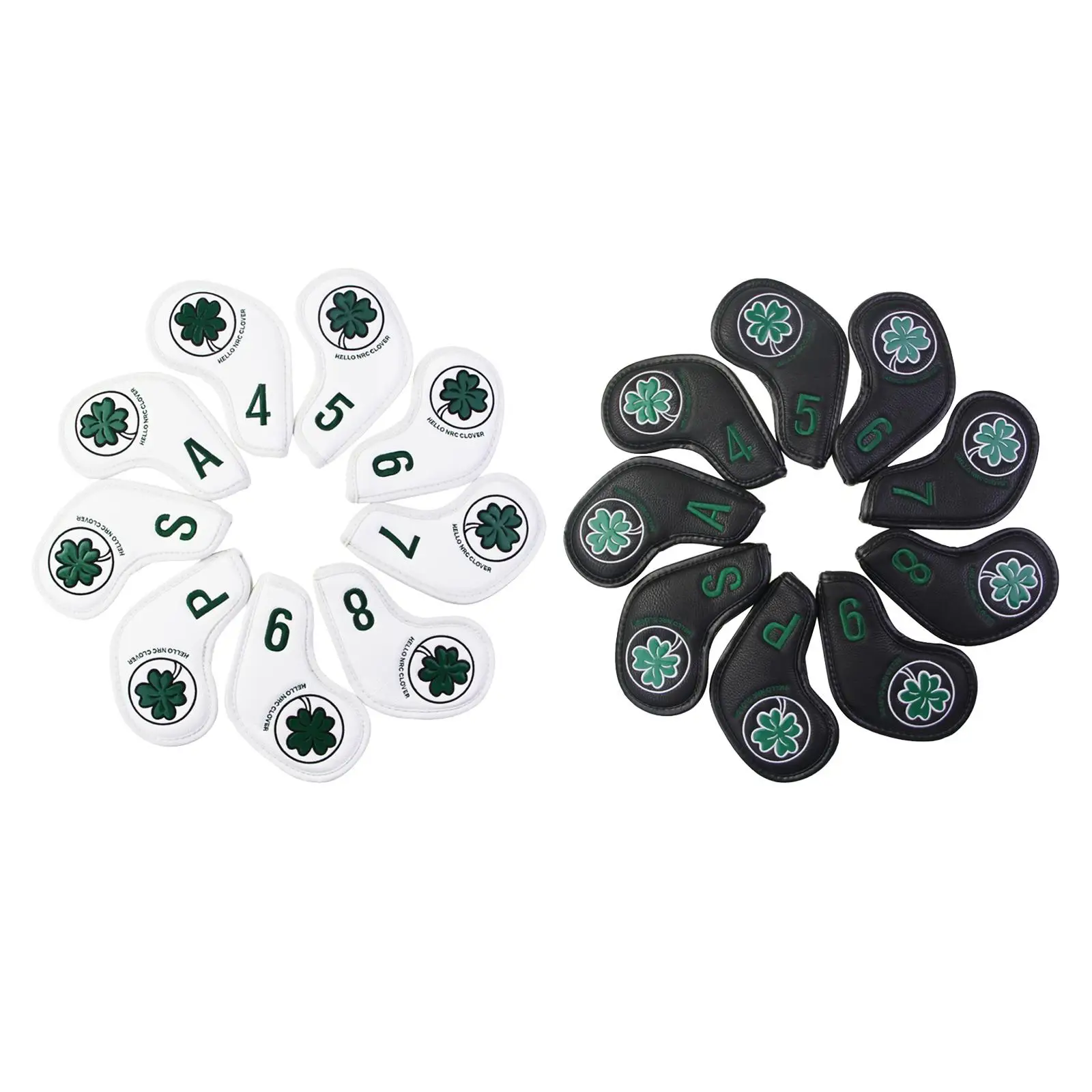 

9Pack Waterproof Golf Iron Headcover 4,5,6,7,8,9,A,S,P Club Head Covers