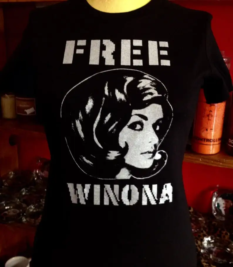 The Original Free Winona Silk Screened White T-Shirt womens and mens sizes