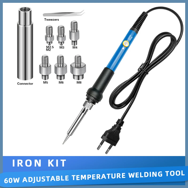 M2 M2.5 M3 M4 M5 M6 Вставка с терморезьбой Наконечник для паяльника Набор инструментов