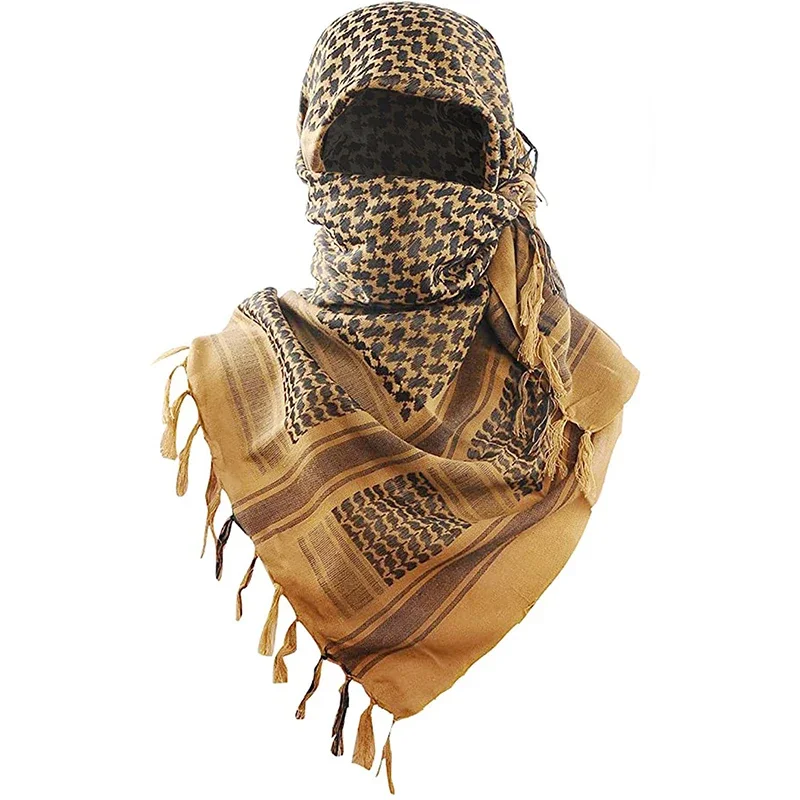 Тактический арабский шарф Keffiyeh Shemagh хлопковая зимняя шаль теплый чехол для шеи