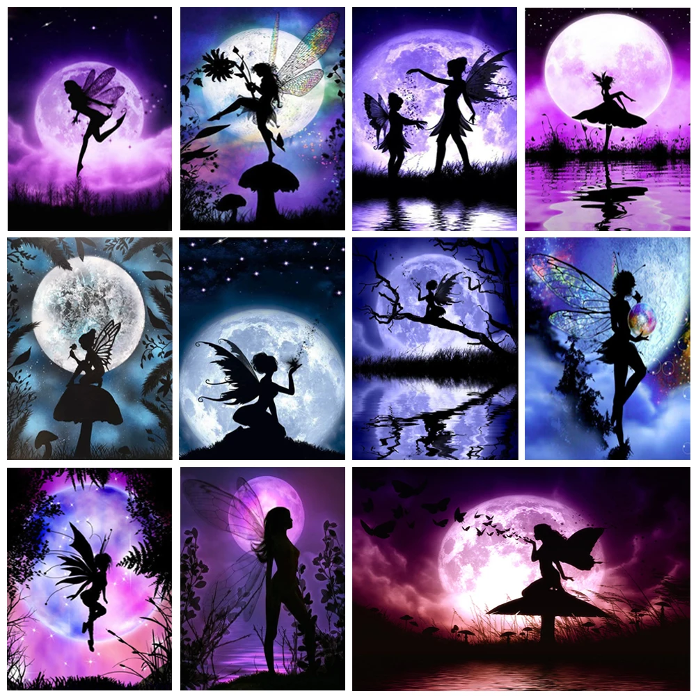 

Набор для алмазной вышивки «Бабочка», картина 5D «сделай сам» с мотивом Фэнтези, мозаика, Набор для вышивки крестиком, украшение для дома