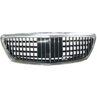 chrome front grill gt gtr grille for mercedes benz maybac w222 s class s320 s400 s350 s500 s450 2014 2019