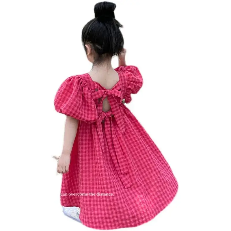 Женское платье с коротким рукавом однотонное повседневное свободное в Корейском