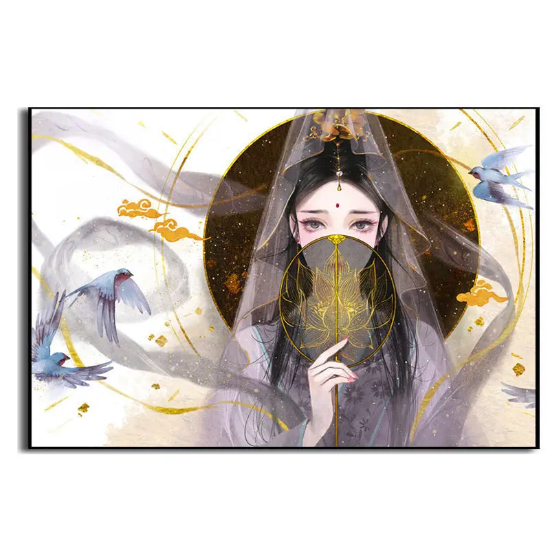 

00504Ann-Tulip diy digital oil painting oil painting acrylic flower painting explosion hand-filled landscape painting