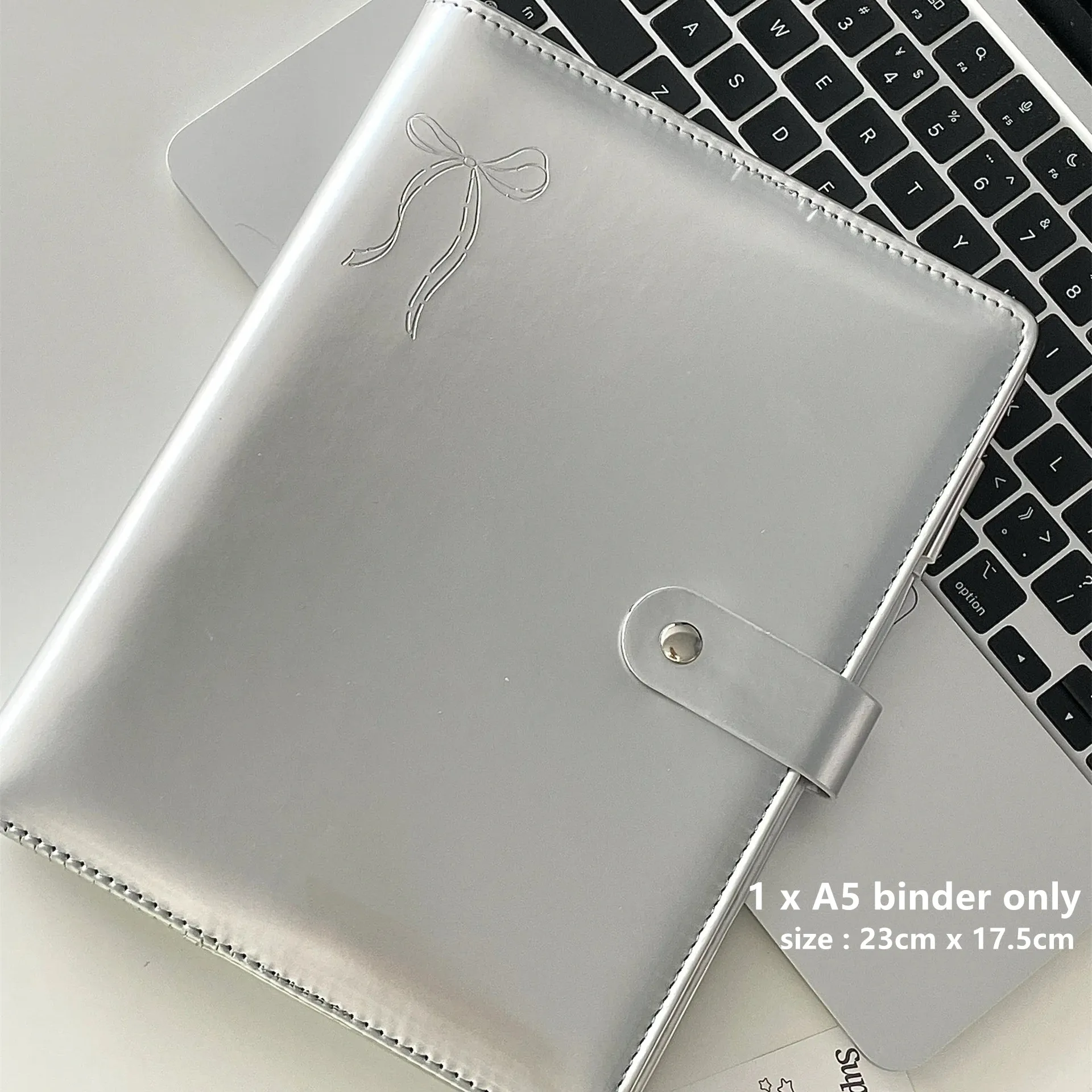 МИНКЫС альбом для фотокарт A5 серебристый