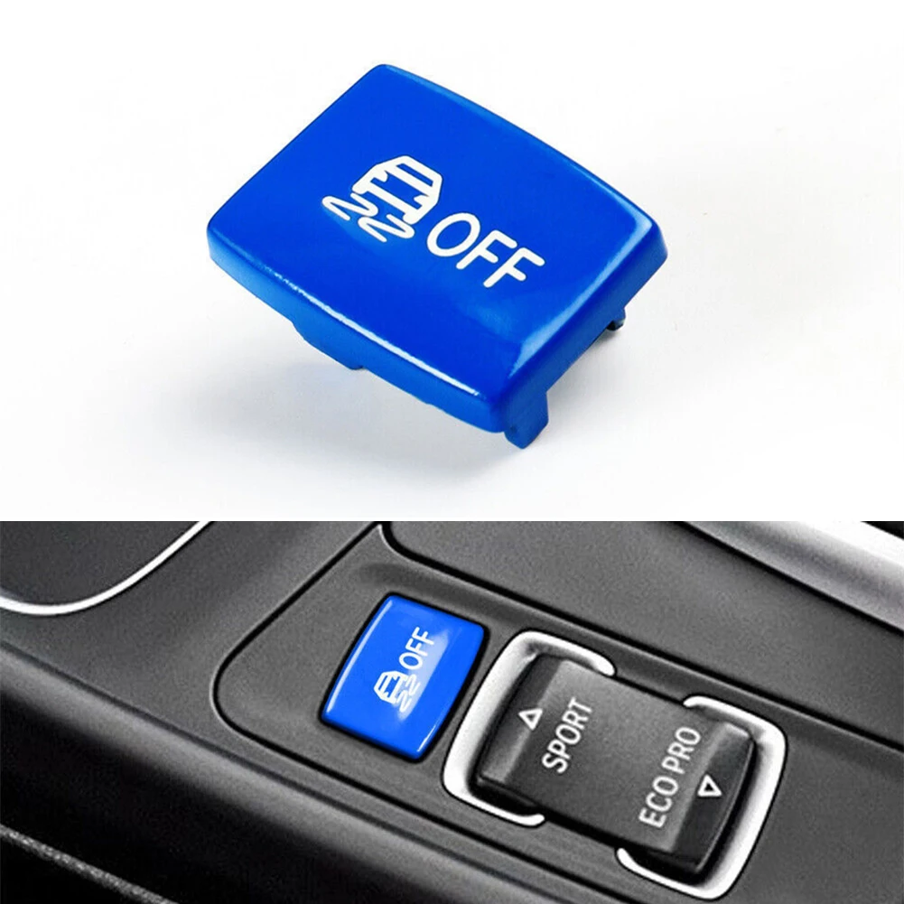 

Blue Replace Gear ESP Anti-skid Button Cover For BMW 1 2 3 4 Series F20 F22 F30