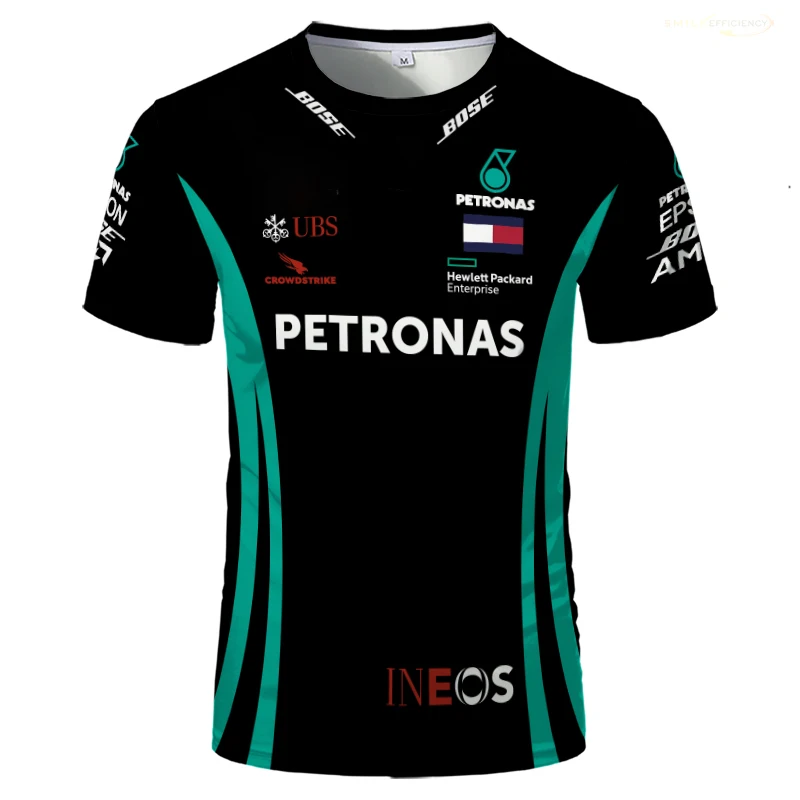 

Summer Hot Petronas Joint F1 Formula One AMG Team 2019 Short Sleeve Men's and Women's Racing Spectator T-Shirt