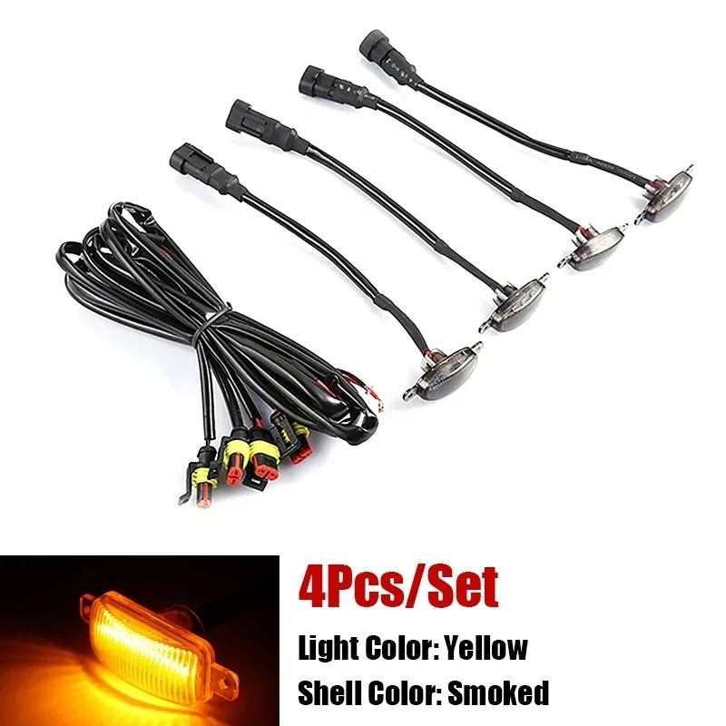 

Универсальные светодиодные автомобильные фонари, передние светодиодные фонари на решетке с жгутом «Орел глаз», лампа для пикапа, внедорожника, Ford Toyota, автомобильные аксессуары