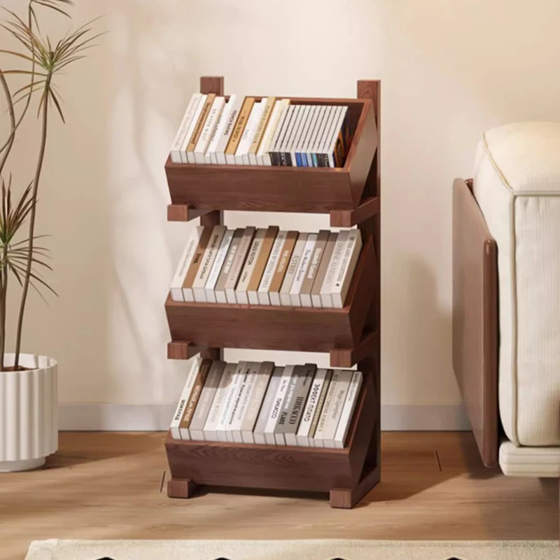 Разделитель деревянный книжный шкаф в скандинавском стиле элегантный