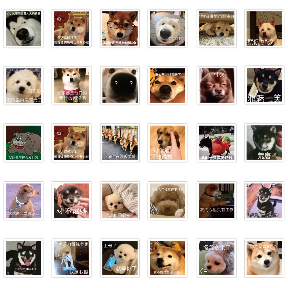 

Наклейки с изображением милой собаки, 10/50 шт.