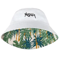 panama bob fisherman hats for women summer sunscreen mens pop cap double sided cotton bucket hat man outdoor beach fishing caps