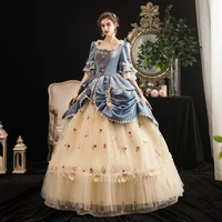 Renaissance 18th Century Baroque Rococo Marie Antoinette Dresses Women Victorian Masquerade Gowns Historical Theater Clothing 2