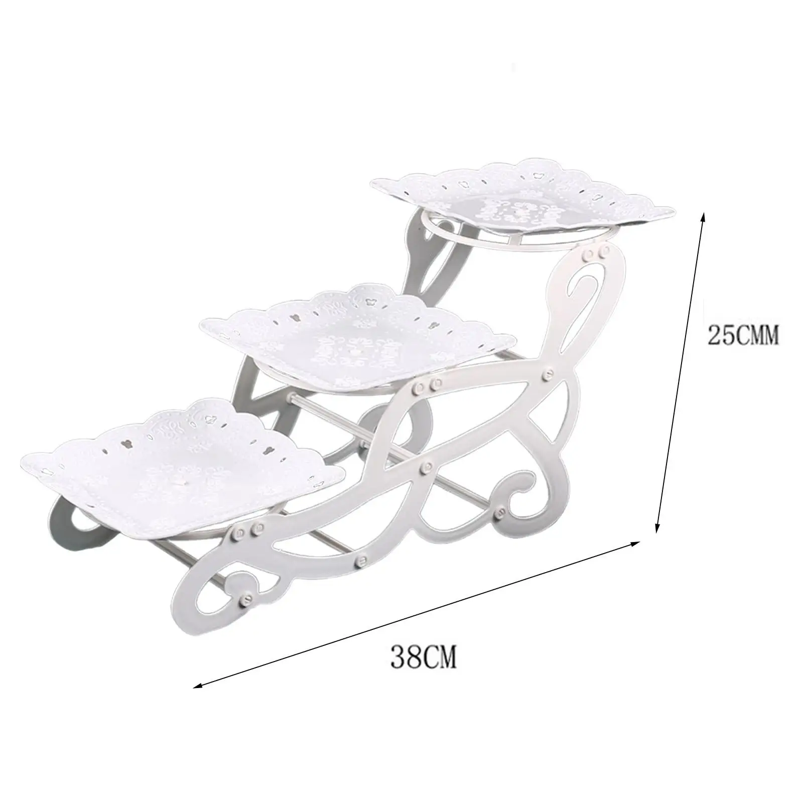 3-уровневая сервировочная подставка Сервировочные блюда элегантная для десертов