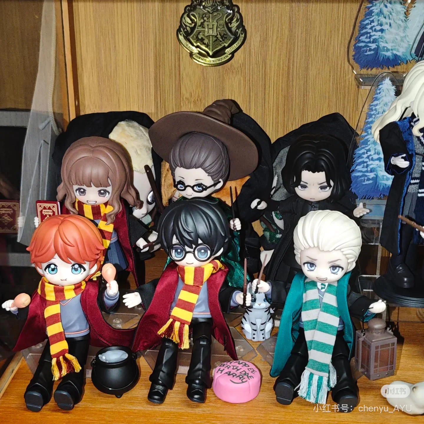 Фото Оригинальная коллекционная фигурка Come4free Harry Potter Series BJD Blind Box: Малфой, Гермиона, Kawaii Dressup Collection, украшение для дома, игрушка, подарок на день рождения №3