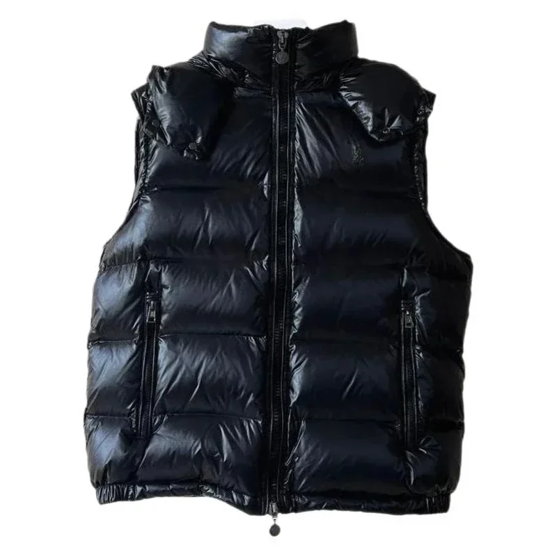 Mo*cl*r однотонная ветрозащитная укороченная куртка-пуховик унисекс зимняя толстая