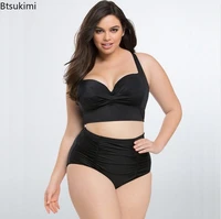 women summer bikinis sets swimsuits plus size 5xl bathing suits for fat ladies oversized swimsuit high waisted split swimsuits