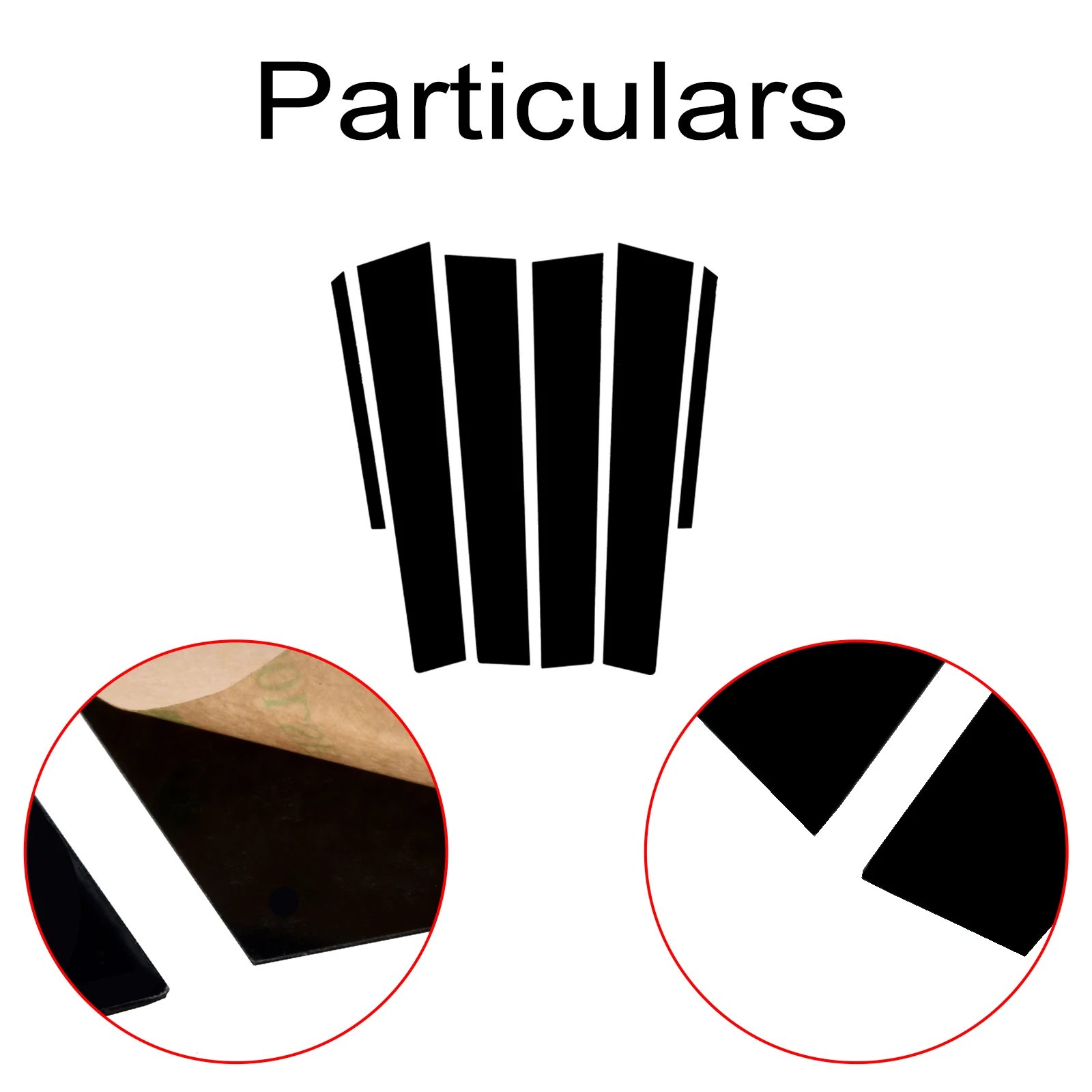 6 шт. декоративные наклейки на столб Toyota Corolla Altis 2007-2013