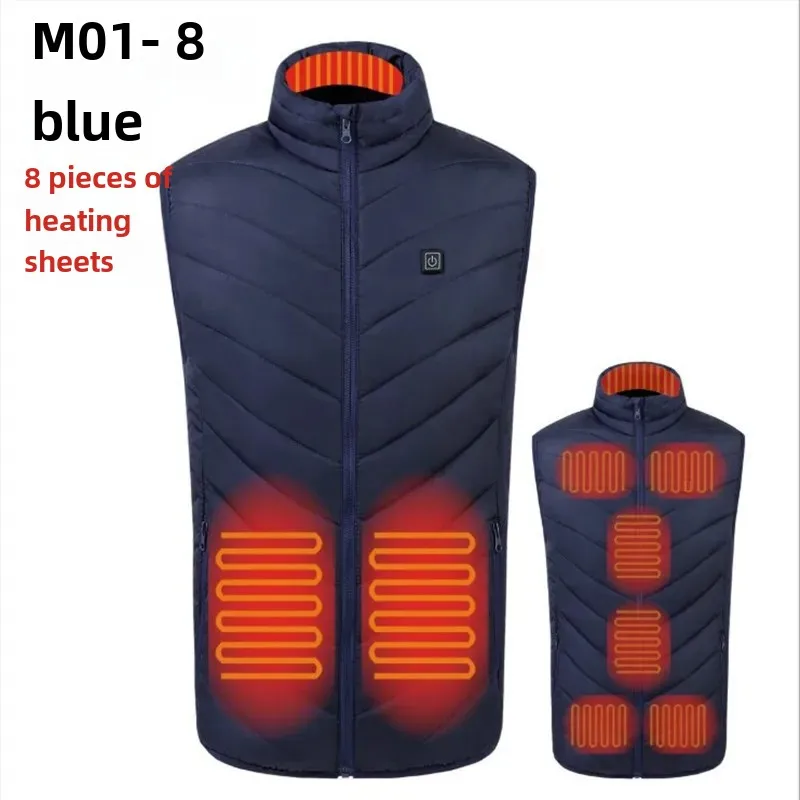 Мужская теплая куртка с воротником-стойкой USB-зарядкой