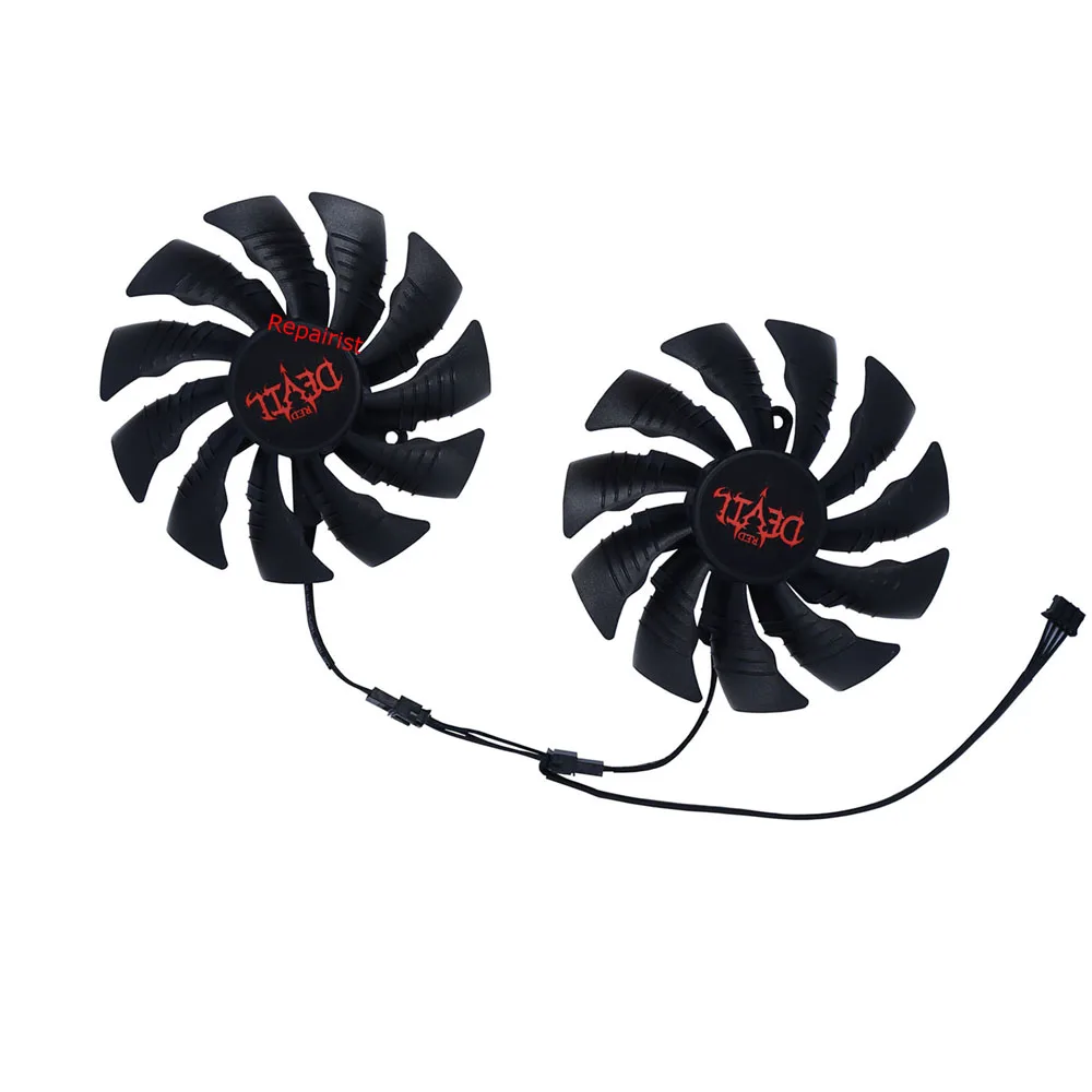 

2Pcs/Set DIY 100MM(95mm) PLD10015B12H,GPU Cooler,For PowerColor DEVIL RX580 8G V2,For PowerColor RX 590 8G X PLUS,Video Card Fan