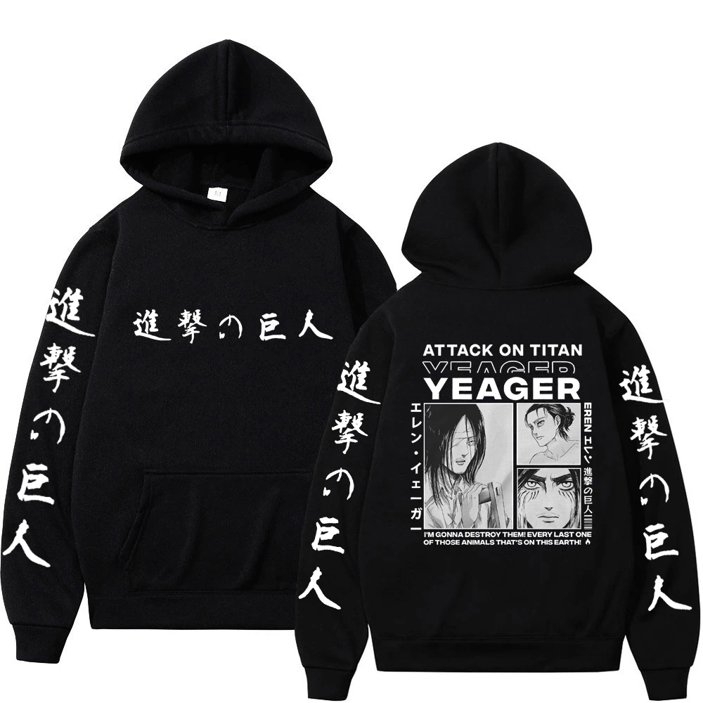 

Anime Attack on Titan AOT Hoodie Levi Ackerman Sweatshirts Men Women Spring 2020 New Oversized Hooded Pullover Unisex Hoodies