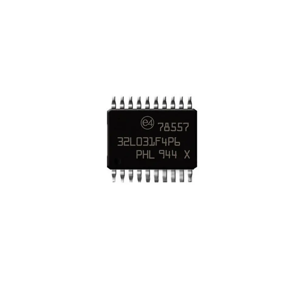 

100% Original STM32L031F4P6 TSSOP20 Microcontroller chip 2 bit16kb flash ARM microcontroller 32-bit MCU TSSOP-20