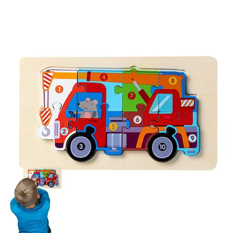 

Vehicle Shape Jigsaw Traffic Wooden Puzzle For Toddlers Preschool Montessori Toys For Boys And Girls Age 3 Fine Motor Skill Earl