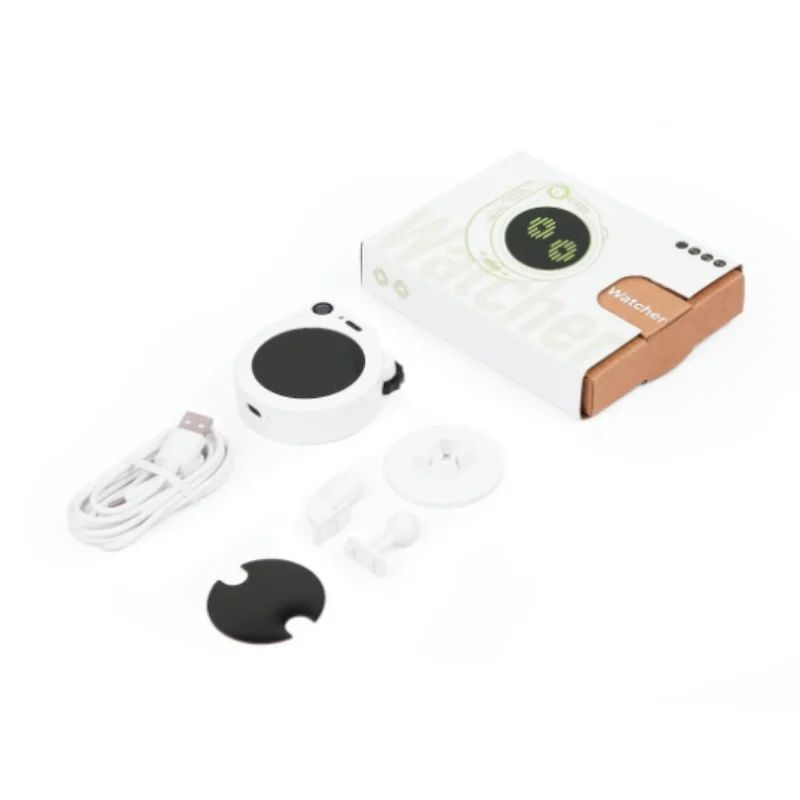 SenseCAP Watcher W1-B Белый корпус — физический агент с искусственным интеллектом для