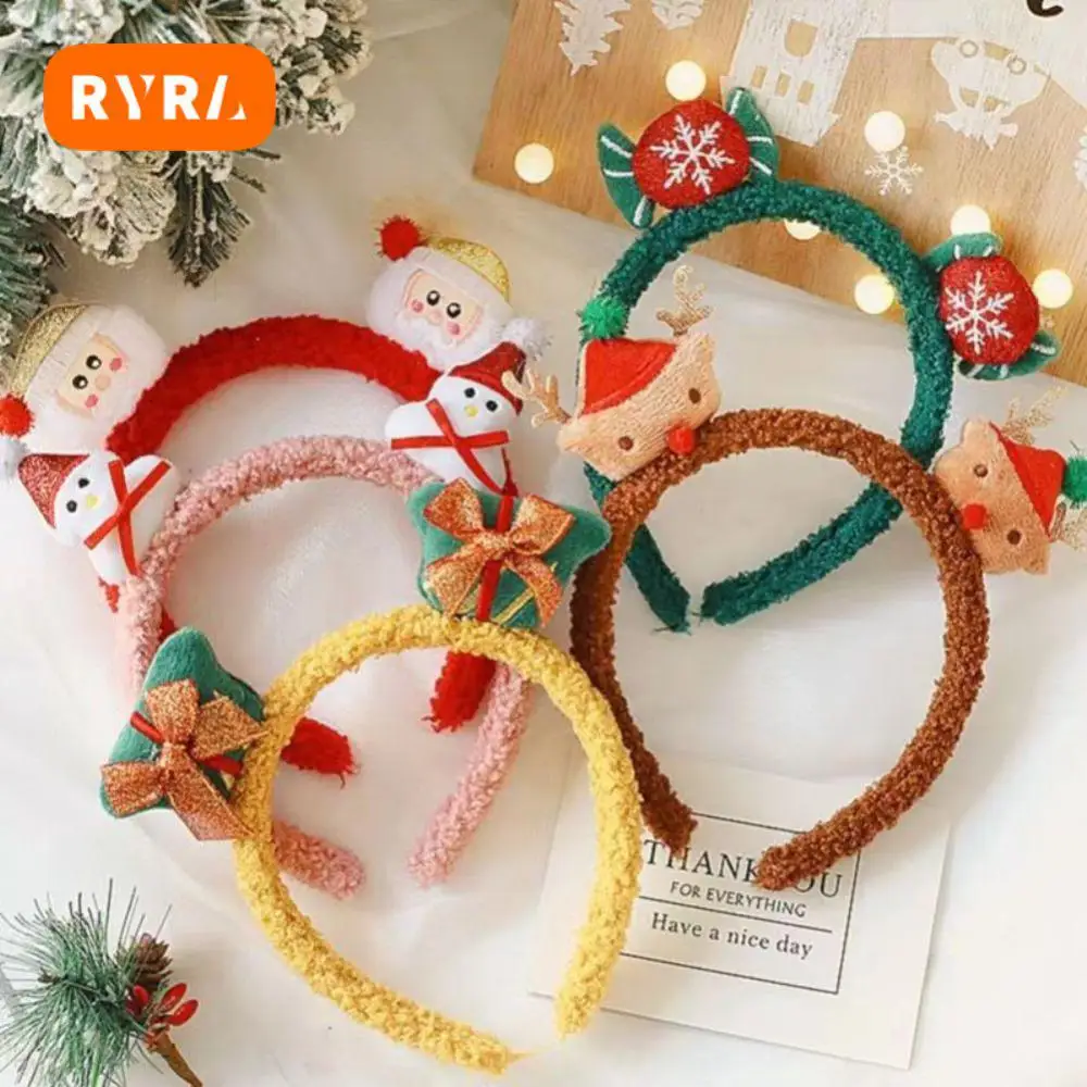 

Autumn And Winter Headwear Christmas Elements Butlers Ear No Harm To Hair Multi Scenario Usage Not Stuck Hair Hoop Headwear