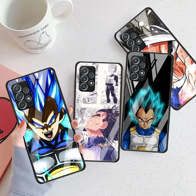 

Dragon Ball Z Goku Glass Case For Samsung Galaxy A52 A53 A12 A32 A71 A33 A13 A51 A23 A32 A31 A22 Soft Phone Fundas